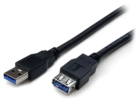 StarTech prodlužovací kabel USB-A - USB-A černá / Kabel / USB 3.0 / 2 m / 5 Gbps
