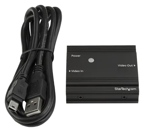 StarTech HDMI Signal Booster černá / HDMI zesilovač signálu / 4K 60Hz / USB napájení / 7.1 audio
