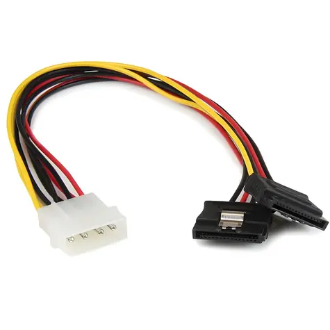 StarTech LP4 - 2x SATA Power Splitter / Napájecí kabel / Molex 4-pin > 2x SATA 15-pin / 0,3 m