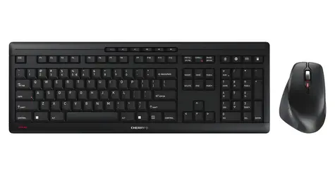 Cherry STREAM DESKTOP COMFORT černá / Set klávesnice a myš / bezdrátové / US-INTL layout / 114 kláves