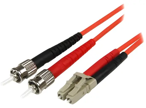 StarTech LC-ST 5 m / Optický patch kabel / Multimode / Červená