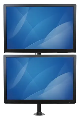 StarTech Vertikální stojan pro 2 monitory černá / Držák pro monitor / do 27