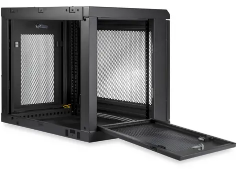 StarTech Rozvaděč nástěnný 9U černá / Rozvaděč / 600 x 450 mm / nosnost 90 kg