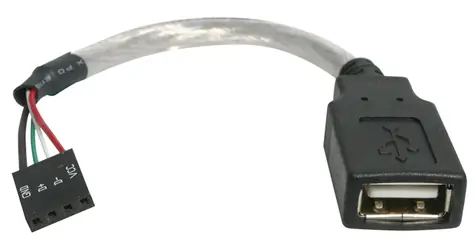 StarTech USB kabel k základní desce F/F šedá / Kabel / USB / 0,15 m