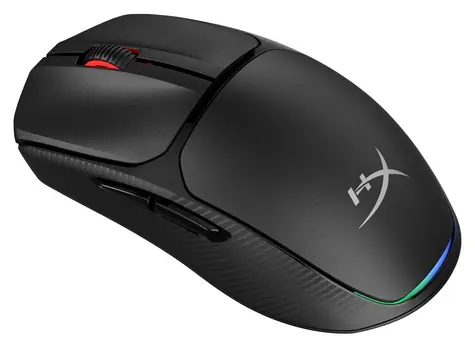 HyperX Pulsefire Fuse černá / Herní bezdrátová myš / optická / 3 200 DPI / 6 tlačítek / USB / BT