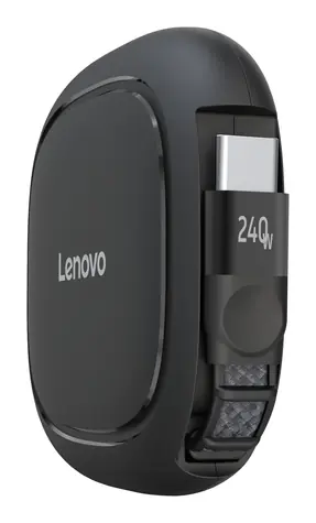 Lenovo 240W USB-C zatahovací nabíjecí kabel černá / Kabel / USB-C / 240 W / 1,2 m