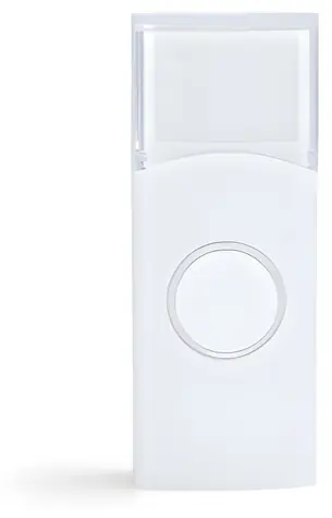 Alecto ADB-11WT bílá / Bezdrátový zvonek / Dosah 30 m / IP44 / 36 vyzváněcích tónů