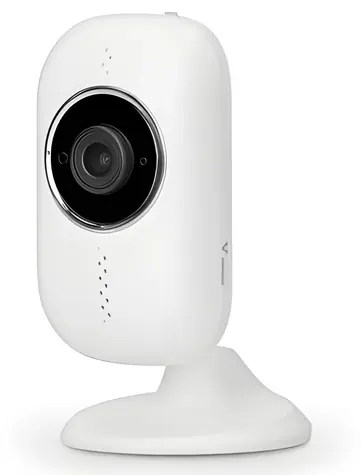 Alecto DVC126IP bílá / Vnitřní kamera / 1920 x 1080 / Wi-Fi / Noční vidění / Detekce pohybu