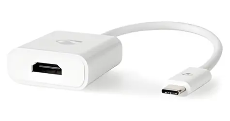 Nedis adaptér USB-C - HDMI bílá / Adaptér / USB 3.2 Gen 1 / 4K 30Hz / 0,2 m