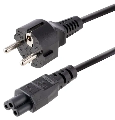 StarTech Napájecí kabel Schuko-C5 černý / Napájecí kabel / 3 m / 250 V / 2,5 A