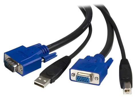 StarTech KVM kabel USB + VGA černá / Kabel / 3 m