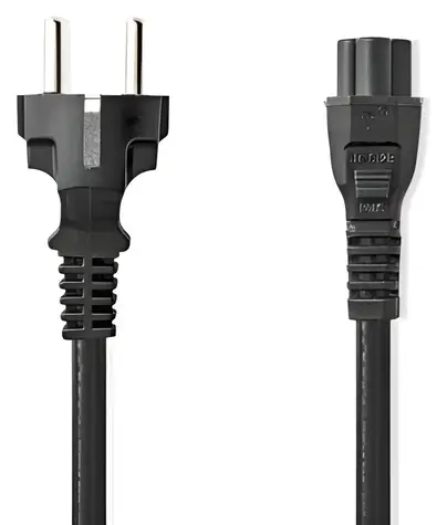 Nedis napájecí kabel černá / Napájecí kabel / typ F - IEC-320-C5 / přímý / 10 A / 2 m