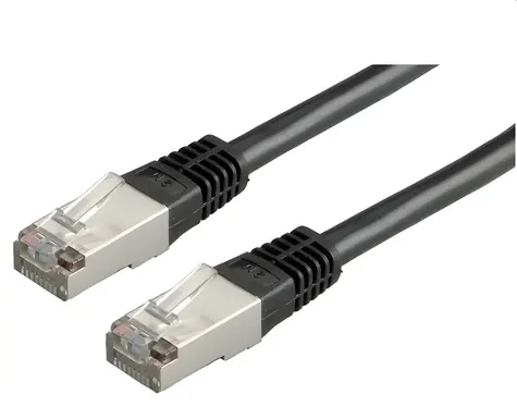 OEM Patch kabel FTP Cat5e černý / Síťový kabel / 5 m