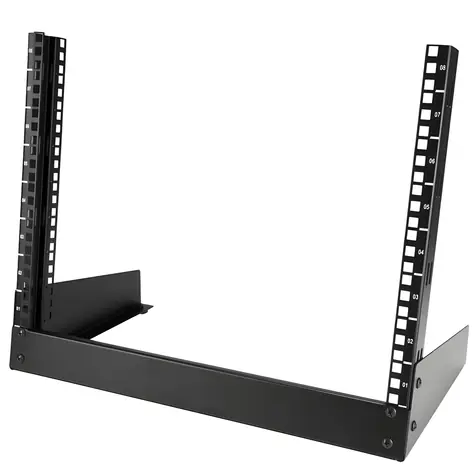 StarTech Otevřený rack 8U černý / Otevřený rack / 19