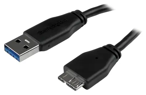 StarTech Kabel USB 3.0 A-Micro B 0,15 m černá / Kabel / USB 3.0 / 5 Gbit/s