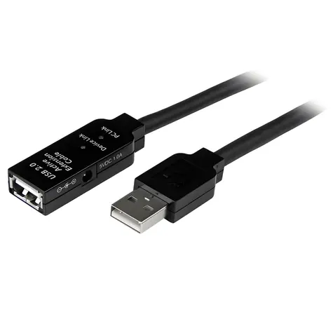 StarTech prodlužovací kabel USB-A černá / Prodlužovací kabel / USB-A - USB-A / 35 m