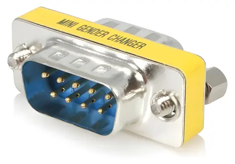 StarTech Slimline DB9 gender changer stříbrná / Adaptér / DB9 / úzký profil