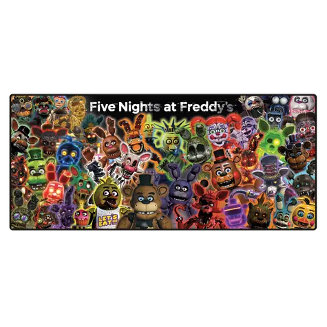 Pyramid Five Nights at Freddy's Glow Montage / Herní podložka pod myš / 90 x 40 cm