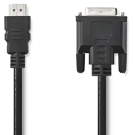 Nedis Kabel HDMI - DVI-D 24+1 2m černá / Kabel / 1080p / Poniklované konektory / PVC