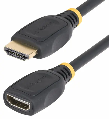 StarTech HDMI Port Saver kabel černá / HDMI kabel / 0,5 m / HDR10
