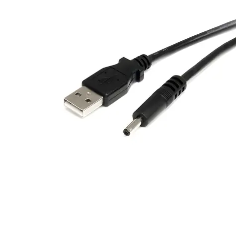StarTech napájecí kabel USB na Barrel Typ H černá / Napájecí kabel / 5 V / 0,9 m
