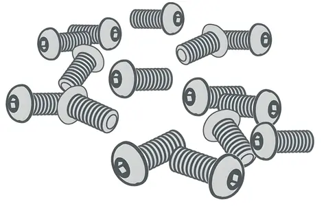 ZEBRA Sada montážních šroubů tiskové hlavy ZE500-4/ZE500-6 / Spotřební materiál / 5 ks / RH & LH