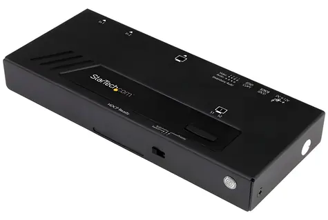 StarTech 2-portový HDMI switch černá / Přepínač / 4K / 7.1 kanálů / napájecí adaptér