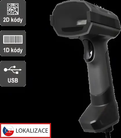VIRTUOS HT-857 tmavě šedá / Snímač 2D čárových kódů / CCD / USB / IP65