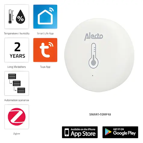 Alecto SMART-TEMP10 / Senzor teploty a vlhkosti / Zigbee