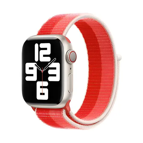 Devia Nylon Braided Two-Tone Loop Peony / Řemínek pro Apple Watch / 40/41/42 mm / Nylon