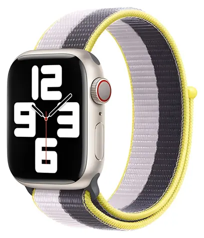Devia Nylon Braided Two-Tone Loop Lilac / Řemínek pro Apple Watch / 40/41/42 mm / Nylon