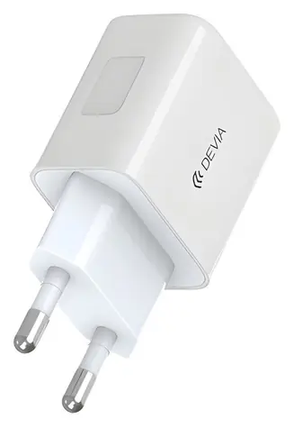 Devia Smart Series PD+QC 30W bílá / Síťová nabíječka / USB-C / PD / QC / 30W