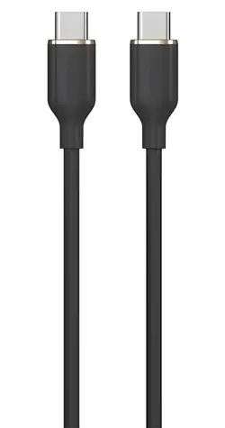 Devia Jelly Series černá / Nabíjecí kabel / USB-C - USB-C / 1,2 m / silikonový