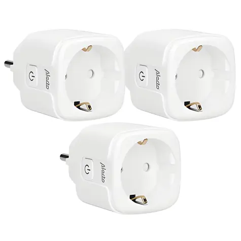 Alecto SMART-PLUG20 bílá 3ks / Chytrá zásuvka / Wi-Fi / Monitor spotřeby / 3680W / 16A
