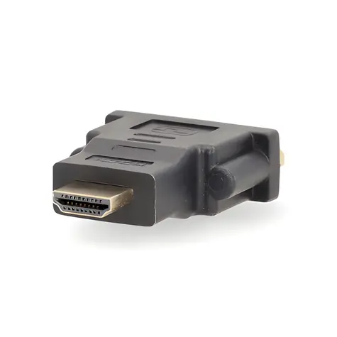Nedis adaptér HDMI (M) - DVI-D 24+1 (F) antracitová / Adaptér / Pozlacené kontakty / Přímý