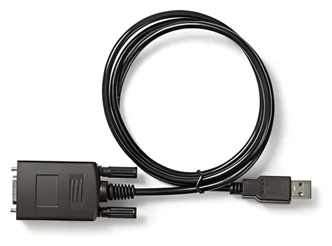 Nedis Redukce USB-A - RS232 DB9 černá / Redukce / 0,9 m / poniklované kontakty