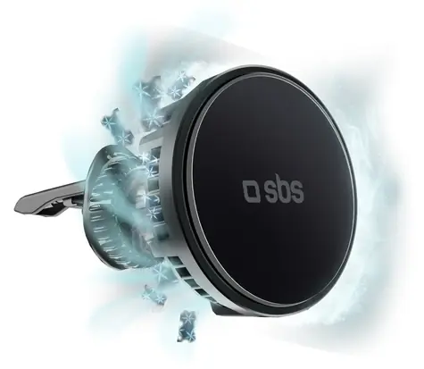 SBS Frozen Mag černá / Držák do auta / MagSafe / chlazení / 15W bezdrátové nabíjení