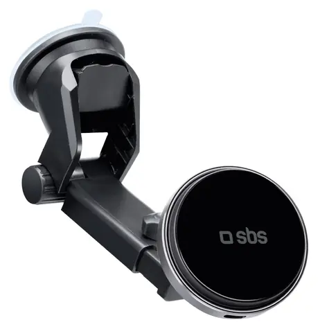 SBS MagCharge černá / Držák do auta / Magnetický / S přísavkou / 15 W bezdrátové nabíjení