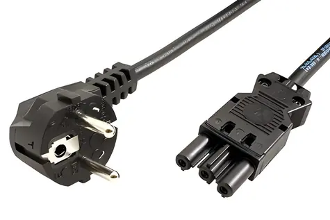 Bachmann 375.005 černá / Napájecí kabel / CEE 7/7 - GST18 / 4 m