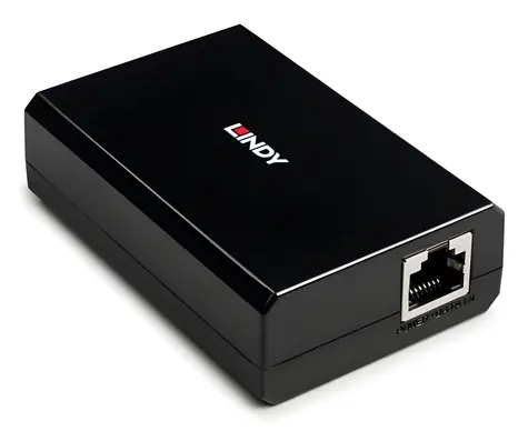 Lindy PoE Splitter USB-C černá / Splitter PoE / IEEE 802.3bt / 2x RJ-45