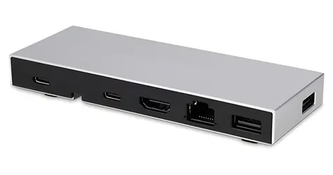 LMP USB-C Compact Dock 2 stříbrná / Dokovací stanice / hliníkové tělo