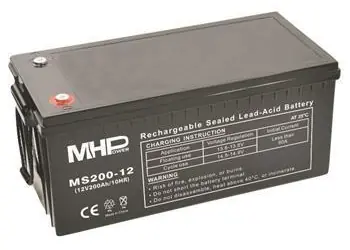 MHPower Olověný akumulátor AGM 12V/200Ah / Baterie / Terminál T3-M8