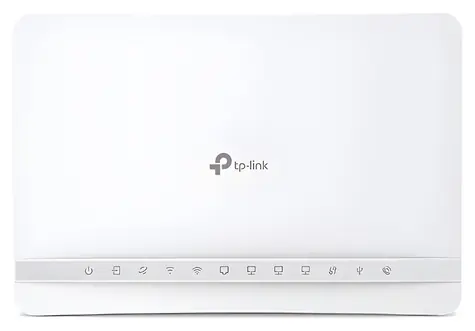 TP-Link VX231v bílá / VDSL router / Wi-Fi 6 AX1800 / VDSL2 Supervectoring / DECT telefonie / 3x RJ-45
