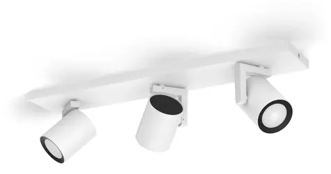 Philips Hue Argenta bílá / Bodové svítidlo / 3x GU10 / RGB / 2000-6500K / 350lm / IP20