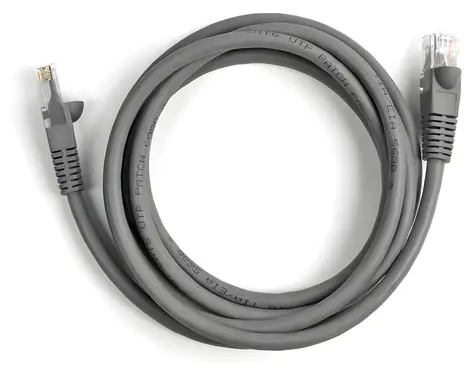 Ekon patch kabel Cat 6 UTP šedá / Patch kabel / RJ45-RJ45 / 1,8 m