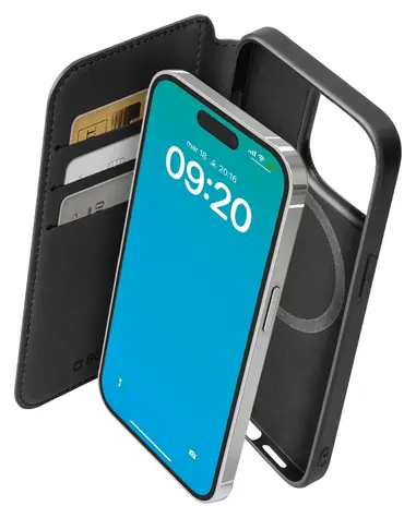 SBS Book Wallet Mag černá / Pouzdro / MagSafe / Apple iPhone 15 Pro