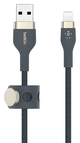 Belkin BOOST CHARGE PRO Flex kabel USB-A na Lightning modrá / 2m