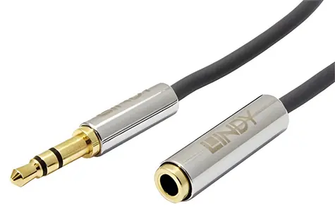 Cromo Jack 3,5 mm / Prodlužovací kabel / Jack 3,5 mm (M) - Jack 3,5 mm (F) / 1 m