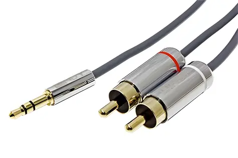 Crono Jack 3,5mm - 2x Cinch M/M / Audio kabel / 2m