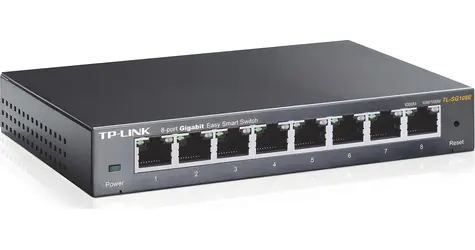 TP-Link TL-SG108E / Switch / 8x GLAN / Easy Smart / Fanless